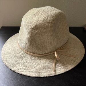 A New Day Fedora Tan Beige Cowgirl Cowboy Hat Cap Boho Panama